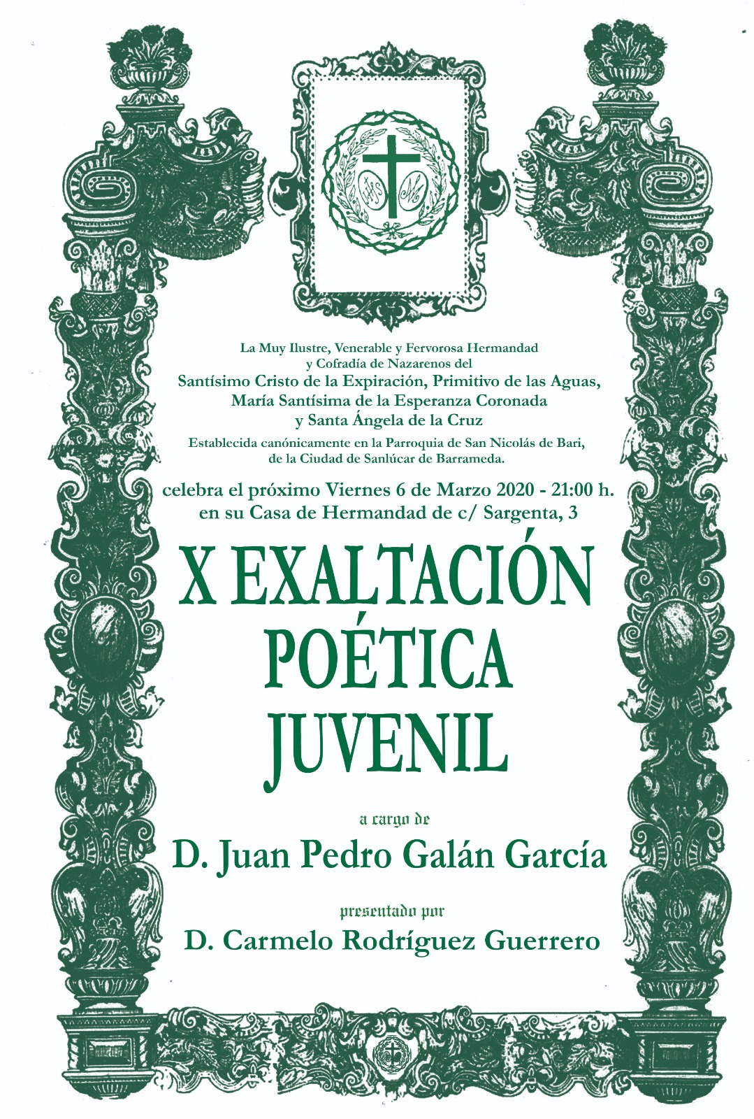 X Exaltacion Poetica Juvenil